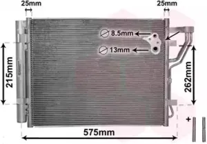 82005189 VAN WEZEL Конденсатор, кондиционер