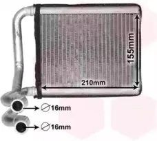 82006393 VAN WEZEL Теплообменник, отопление салона