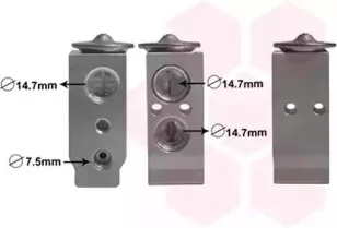 83001186 VAN WEZEL Расширительный клапан, кондиционер