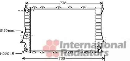 03002081 VAN WEZEL Радиатор, охлаждение двигател