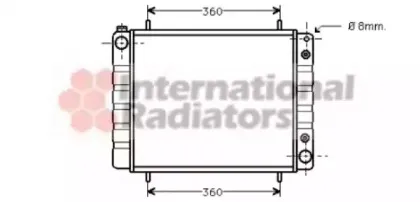 02002084 VAN WEZEL Радиатор, охлаждение двигател