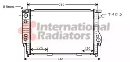 06002094 VAN WEZEL Радиатор, охлаждение двигател