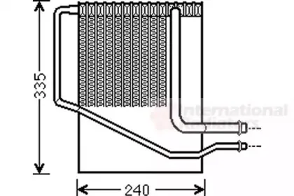 0700V099 VAN WEZEL Испаритель, кондиционер