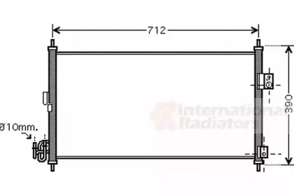 13005263 VAN WEZEL Конденсатор, кондиционер