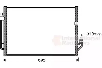13005331 VAN WEZEL Конденсатор, кондиционер