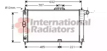 81002004 VAN WEZEL Радиатор, охлаждение двигател