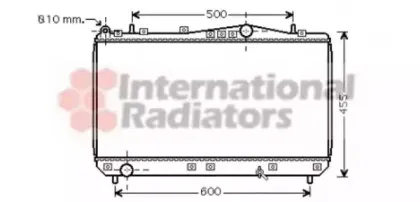 81002052 VAN WEZEL Радиатор, охлаждение двигател
