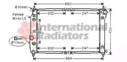 81002068 VAN WEZEL Радиатор, охлаждение двигател
