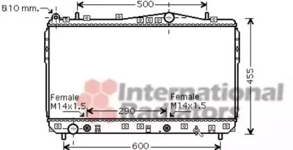 81002074 VAN WEZEL Радиатор, охлаждение двигател