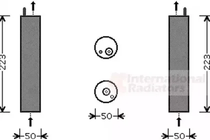 8100D057 VAN WEZEL Осушитель, кондиционер