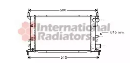 18002148 VAN WEZEL Радиатор, охлаждение двигател