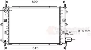 18002151 VAN WEZEL Радиатор, охлаждение двигател