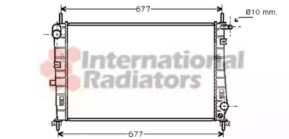 18002185 VAN WEZEL Радиатор, охлаждение двигател