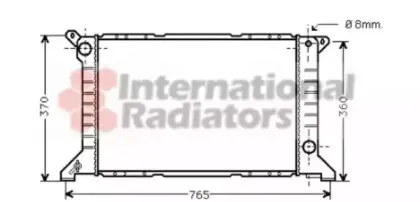 18002203 VAN WEZEL Радиатор, охлаждение двигател