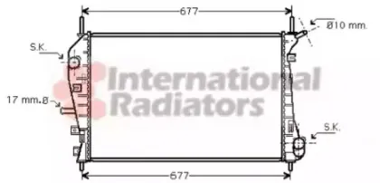 18002376 VAN WEZEL Радиатор, охлаждение двигател