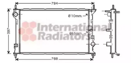 18002382 VAN WEZEL Радиатор, охлаждение двигател