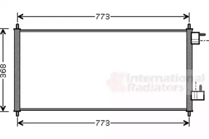 18005361 VAN WEZEL Конденсатор, кондиционер