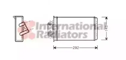 17006273 VAN WEZEL Теплообменник, отопление салона