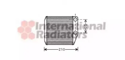 17006313 VAN WEZEL Теплообменник, отопление салона