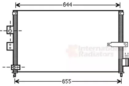 25005223 VAN WEZEL Конденсатор, кондиционер