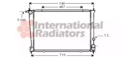 82002049 VAN WEZEL Радиатор, охлаждение двигател