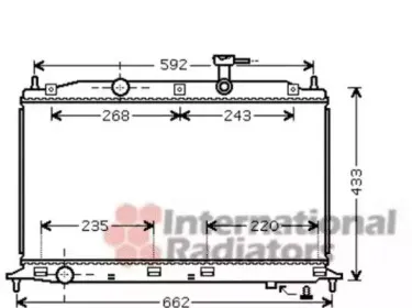 82002188 VAN WEZEL Радиатор, охлаждение двигател