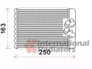 82006232 VAN WEZEL Теплообменник, отопление салона