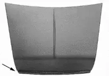 0201660 VAN WEZEL Капот двигателя