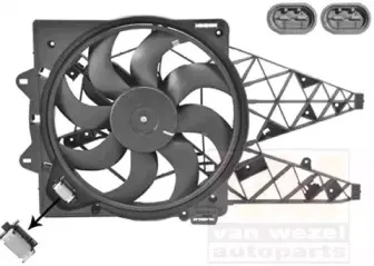 1638746 VAN WEZEL Вентилятор, охлаждение двигателя