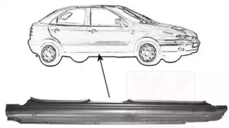 1757104 VAN WEZEL Накладка порога