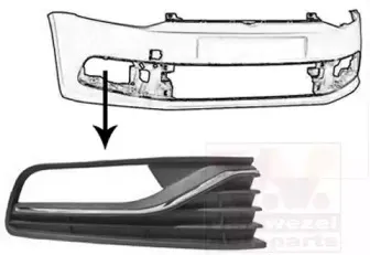5814594 VAN WEZEL Решетка вентилятора, буфер