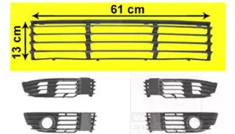 5837590 VAN WEZEL Решетка вентилятора, буфер