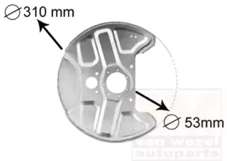 5994372 VAN WEZEL Отражатель, диск тормозного механизма