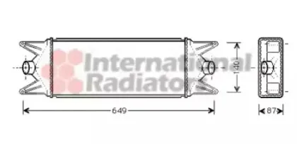 28004045 VAN WEZEL Интеркулер