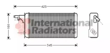 28006019 VAN WEZEL Теплообменник, отопление салона