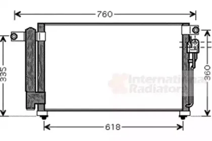 83005081 VAN WEZEL Конденсатор, кондиционер