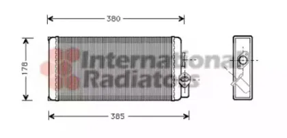 30006188 VAN WEZEL Теплообменник, отопление салона