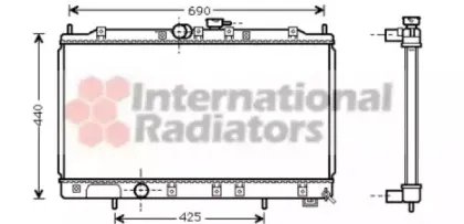 32002122 VAN WEZEL Радиатор, охлаждение двигател