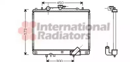 32002167 VAN WEZEL Радиатор, охлаждение двигател