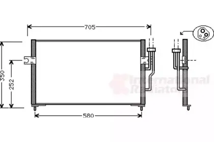 32005100 VAN WEZEL Конденсатор, кондиционер