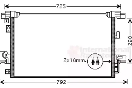 32005210 VAN WEZEL Конденсатор, кондиционер