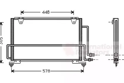 27005108 VAN WEZEL Конденсатор, кондиционер