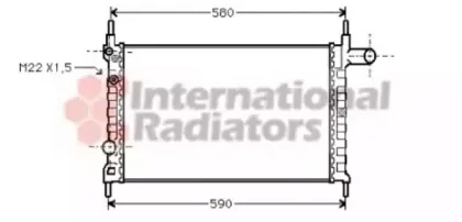 37002150 VAN WEZEL Радиатор, охлаждение двигател