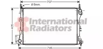 37002340 VAN WEZEL Радиатор, охлаждение двигател