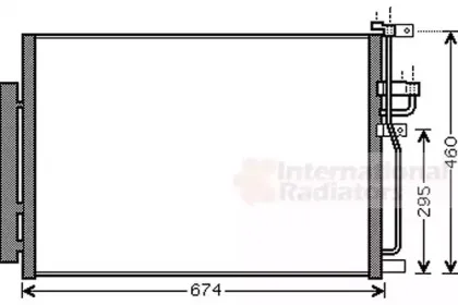 37005436 VAN WEZEL Конденсатор, кондиционер