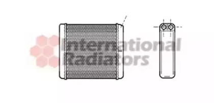 37006206 VAN WEZEL Теплообменник, отопление салона