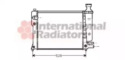 40002092 VAN WEZEL Радиатор, охлаждение двигател