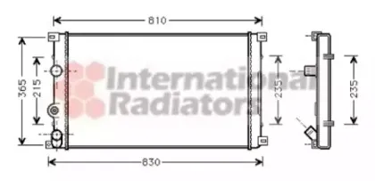 43002276 VAN WEZEL Радиатор, охлаждение двигател