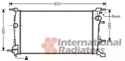 43002410 VAN WEZEL Радиатор, охлаждение двигател