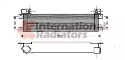 43003289 VAN WEZEL масляный радиатор, двигательное масло